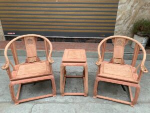 bộ bàn ghế minh đế gỗ hương đá