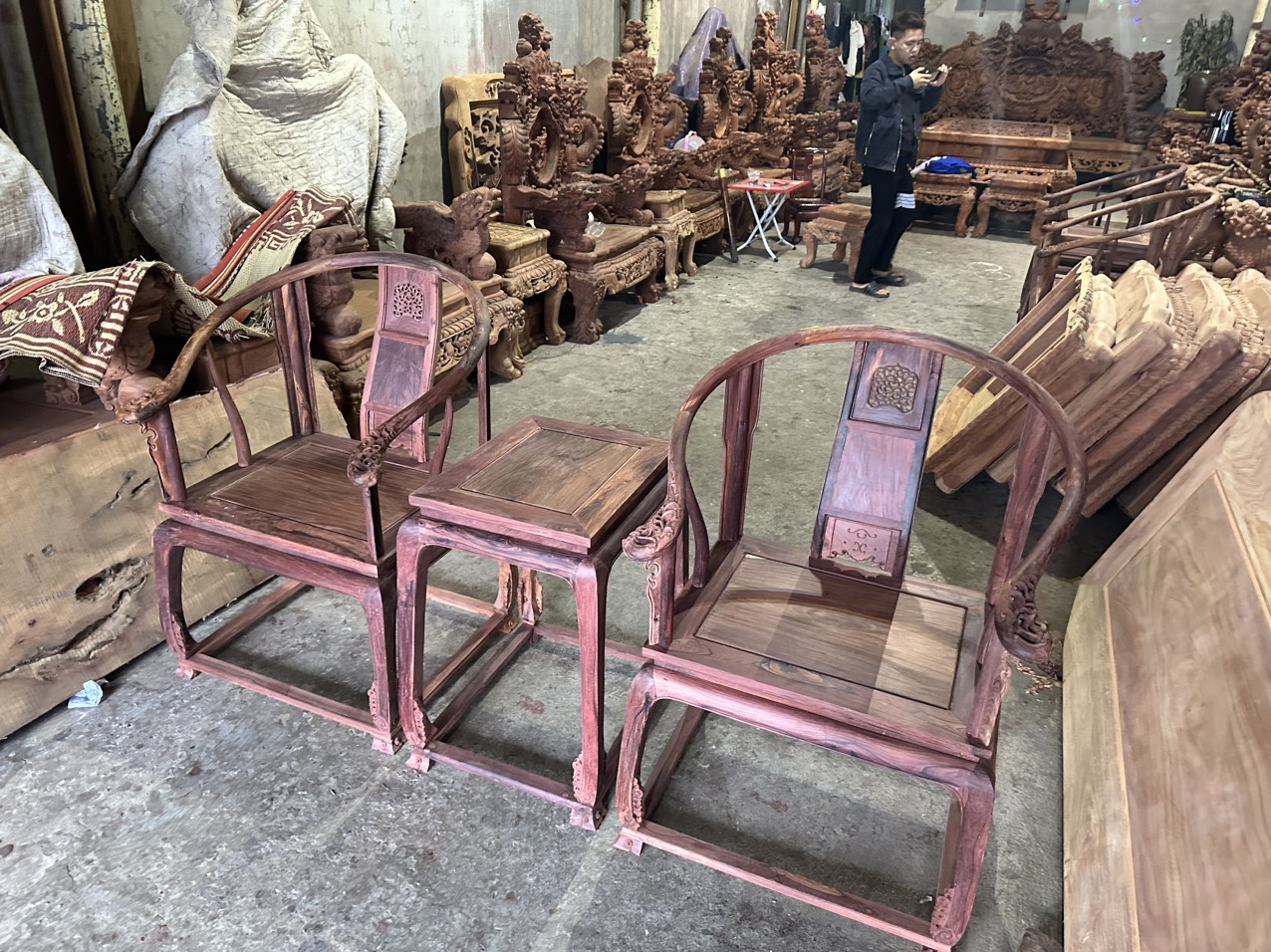 Bộ ghế minh đế gỗ cẩm