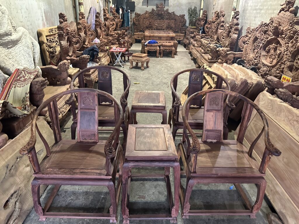 Bộ ghế minh đế gỗ cẩm